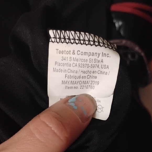 Kids Black and Red Ninja Costume - Picture 6 of 7